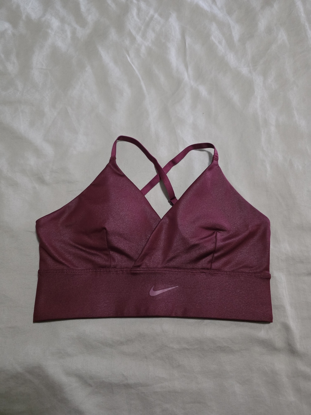 Nike Women's Wine Sports Bra with Convertible Straps